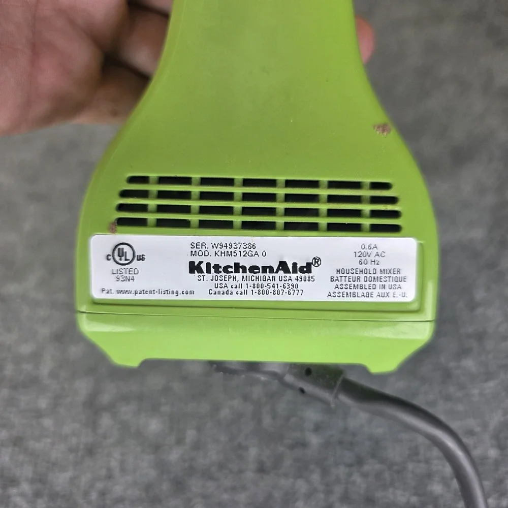 KitchenAid Ultra Power 5-Speed Hand Mixer Model KHM512GA In Color 